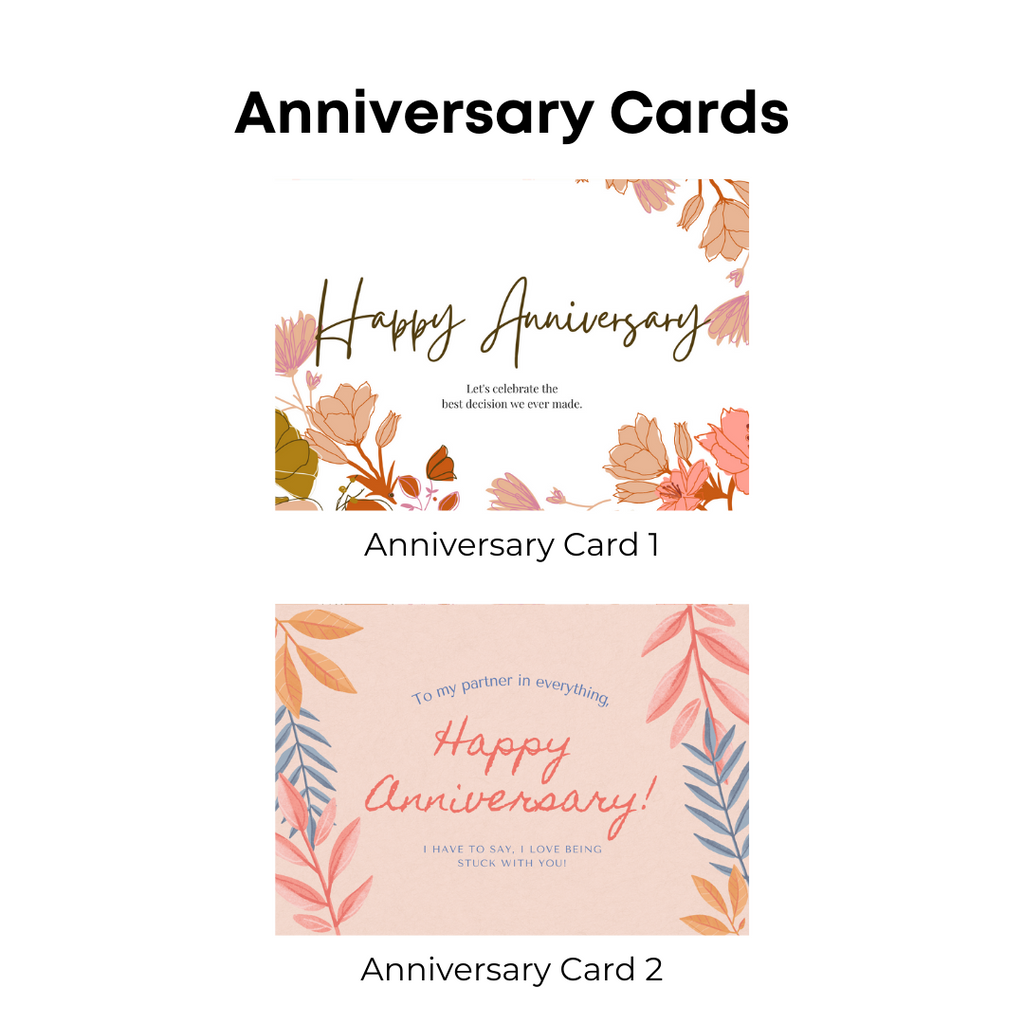 2 Anniversary Card Designs Available - The Moments Lab